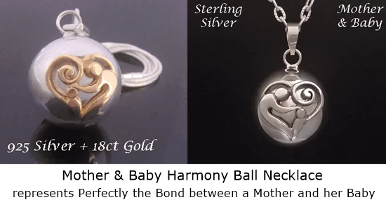 Mother and Baby Harmony Ball Necklace